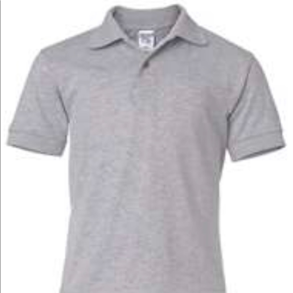 Gildan youth polo color: sport grey